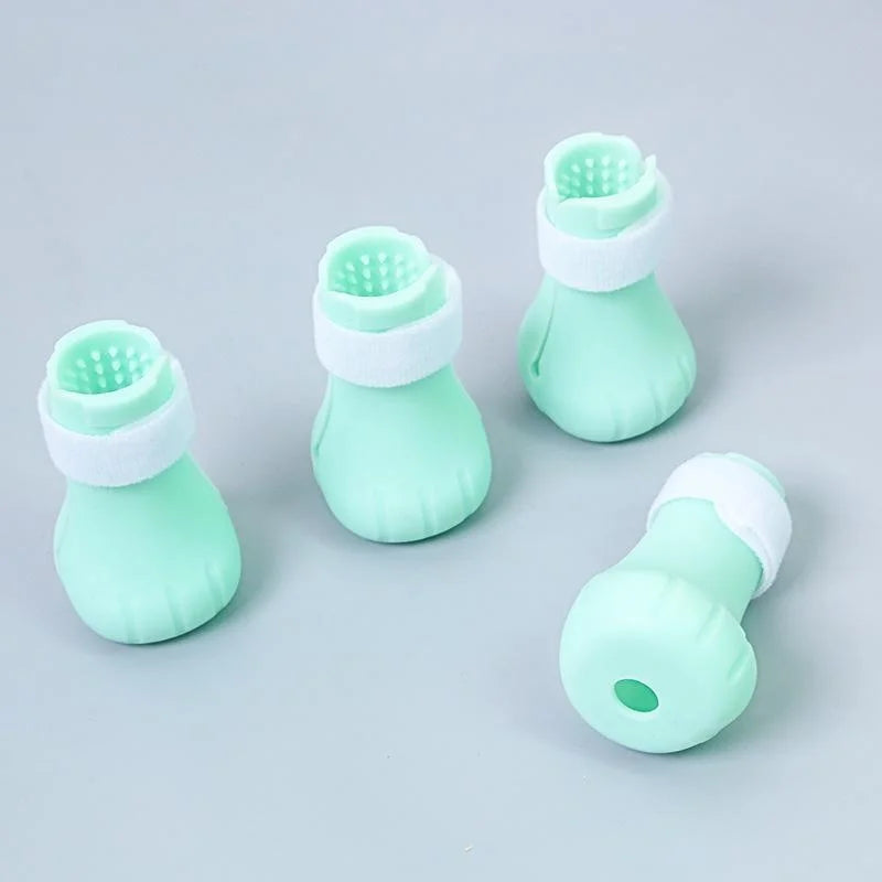 Adjustable Silicone Anti-scratch Cat Foot Shoes – 2 Colors