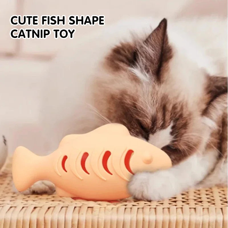 Soft Safe Silicone Fish Cat Toy Catnip - ProPawPet.com