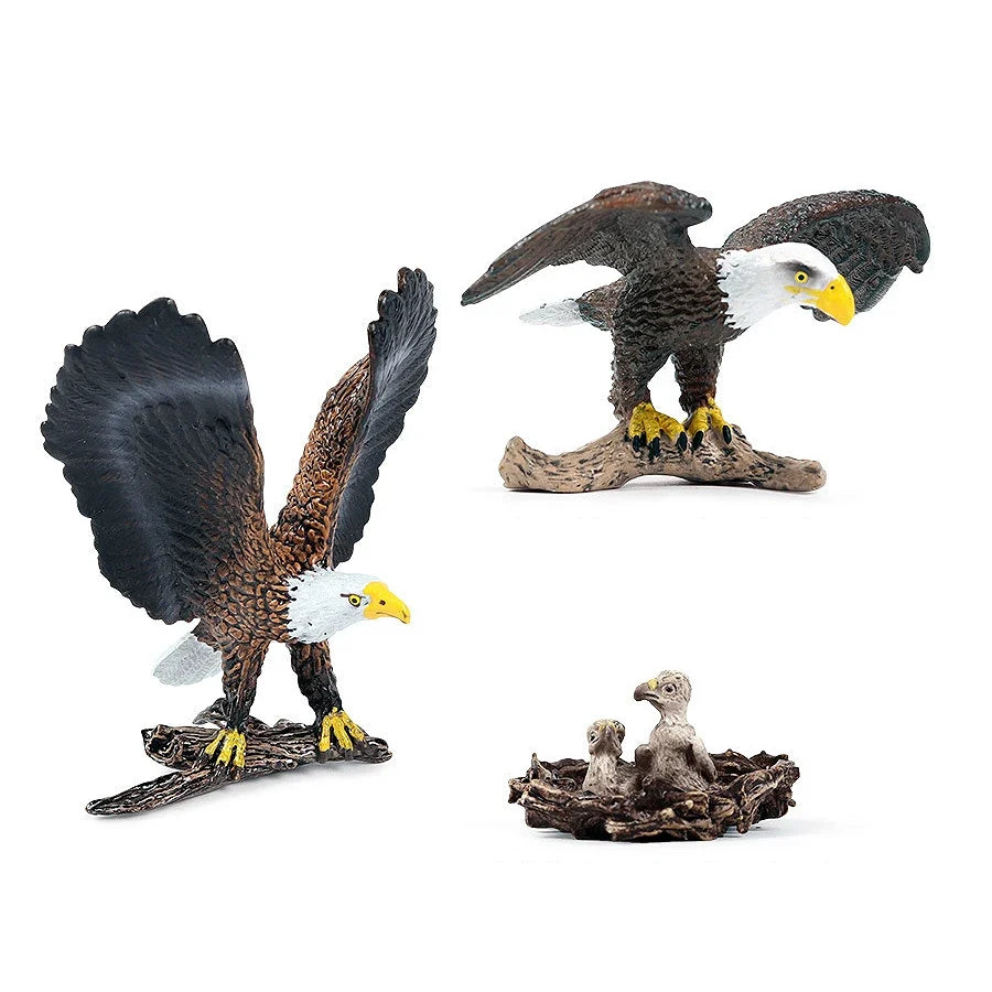 Realistic Plastic Birds of Prey Figurines - ProPawPet.com