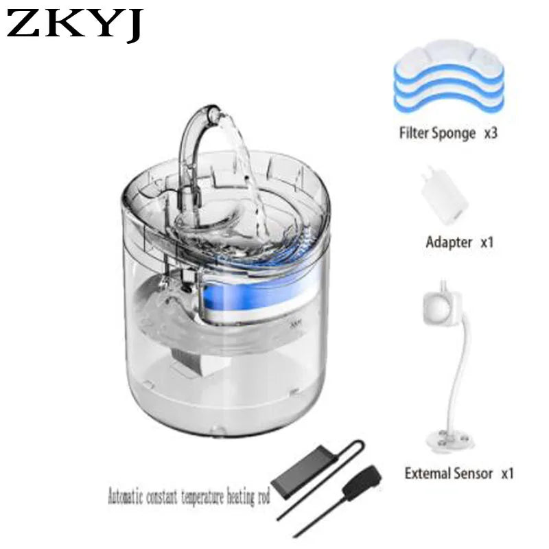 Automatic Cat Dog Water 2L Fountain With - ProPawPet.com