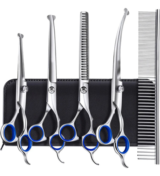 [6-in-1 Pet Scissors] 6-in-1 Stainless Steel - ProPawPet.com