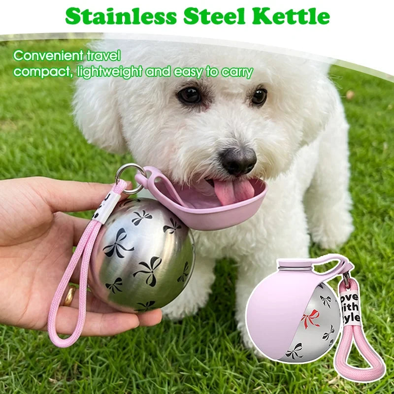 Portable Pet Water Bowl, 285ml, Foldable - ProPawPet.com