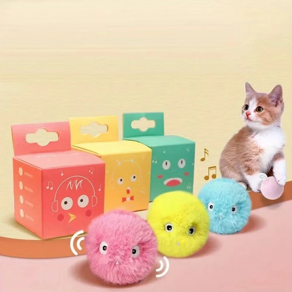 Interactive Smart Ball Toy Plush Electric - ProPawPet.com