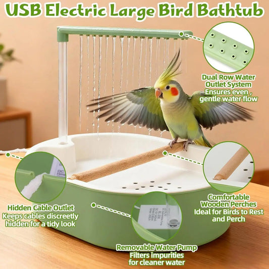 Parrot Automatic Shower Pet Bird Bath Cage - ProPawPet.com