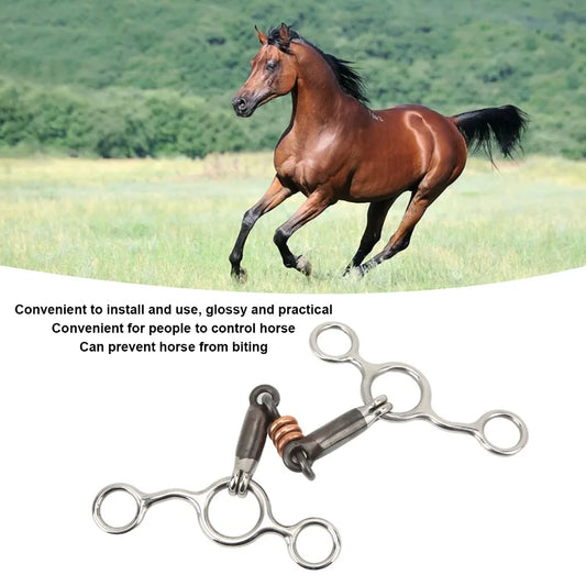 Stainless Steel Horse Gag Ring Glossy - ProPawPet.com