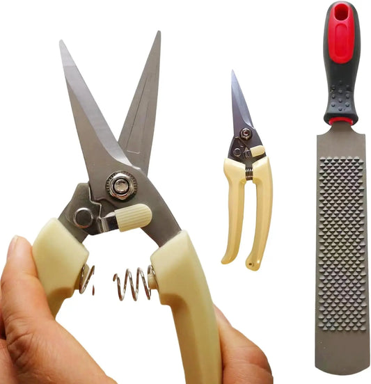 Goat hoof trimmer with mini horseshoe file - ProPawPet.com