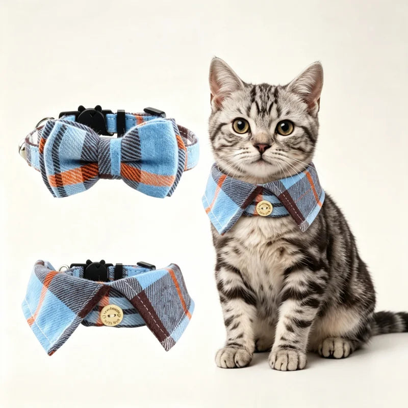 2 Pack Set Cat Collar with Cute Bow Tie and - ProPawPet.com