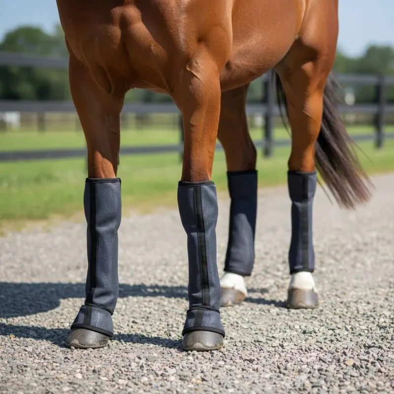 Mesh Horse Leg Wraps Promotes Ventilation Fly Boots – photo 6
