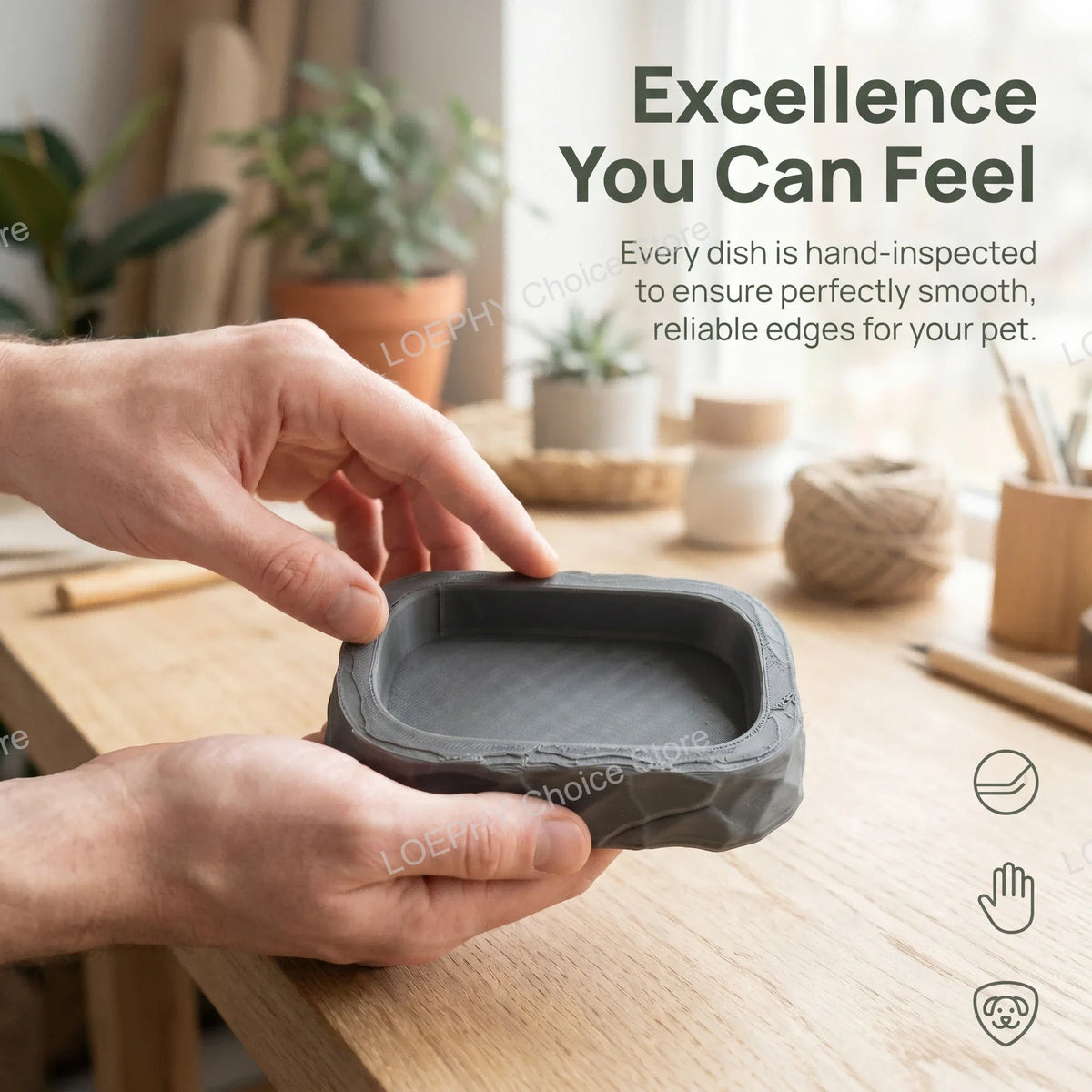 Stone Style Reptile Water Dish Reptile 3D - ProPawPet.com