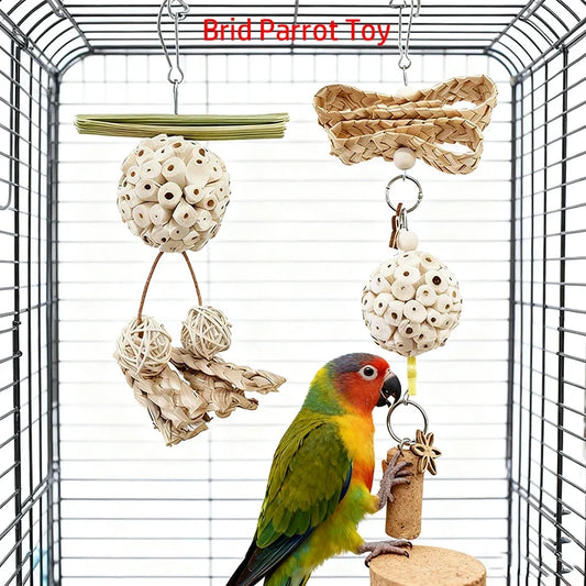 Funny Parrot Tongcao Ball Bird Chewing Toy - ProPawPet.com