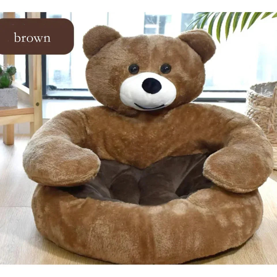 Cute Bear Sofa, Semi-Enclosed Pet Dog Bed - ProPawPet.com