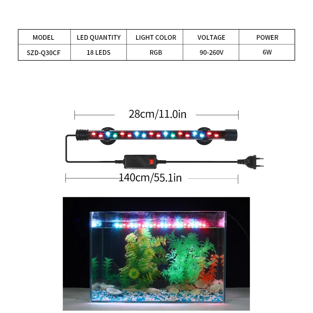 90-260V Aquarium Light LED Waterproof Fish - ProPawPet.com