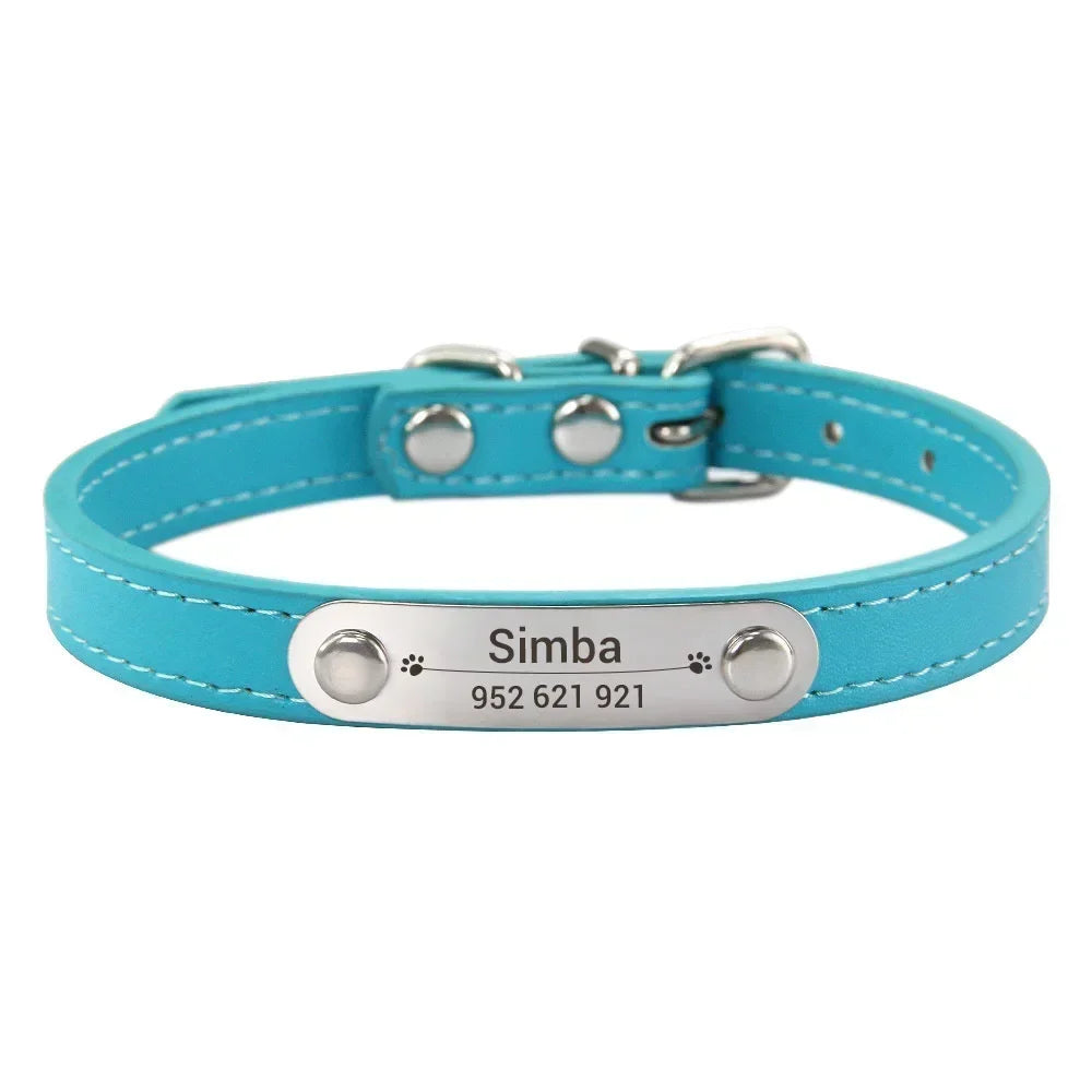 Personalized Dog Collar Name Carved ID - ProPawPet.com