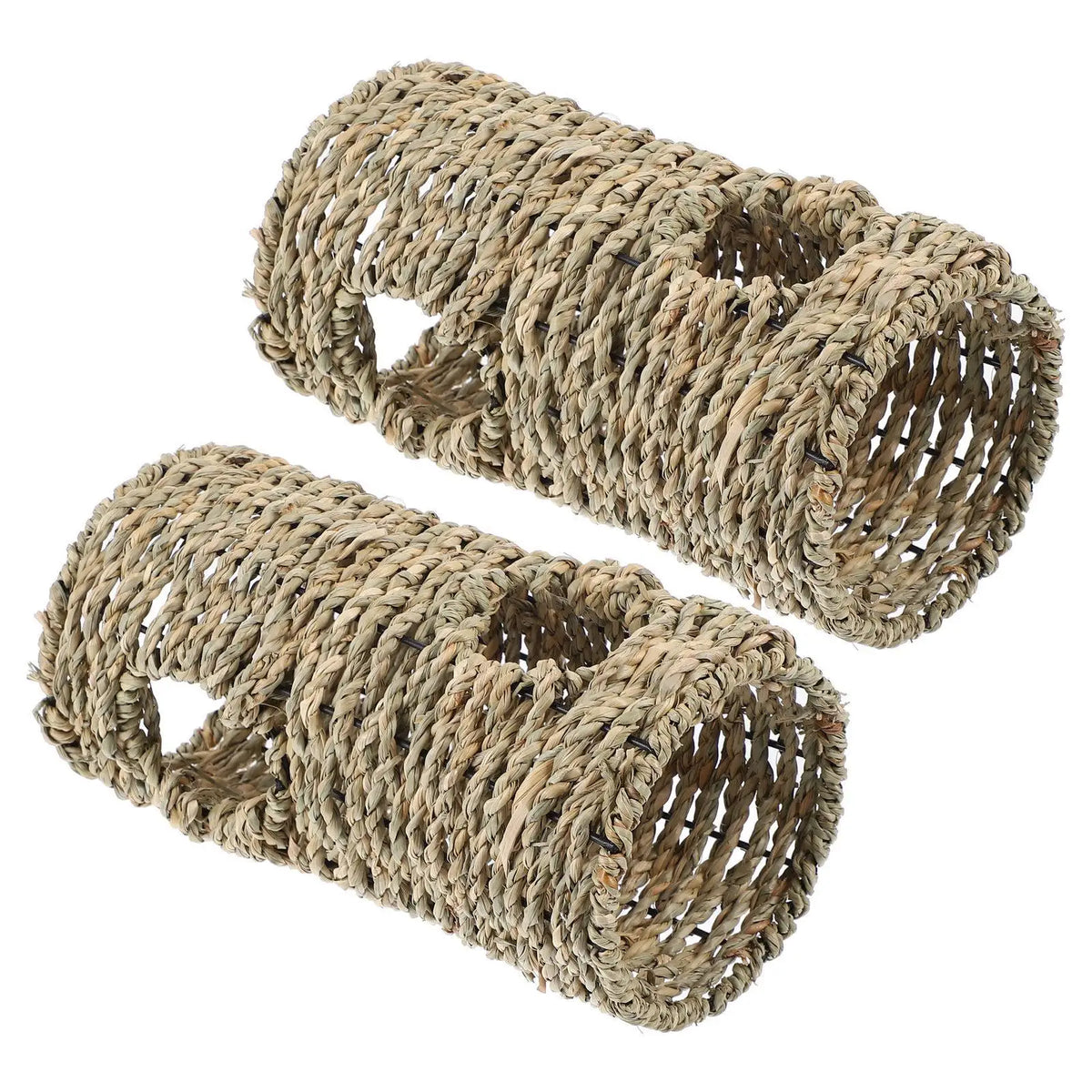 2Pcs Natural Straw Hamster Tunnel Small - ProPawPet.com