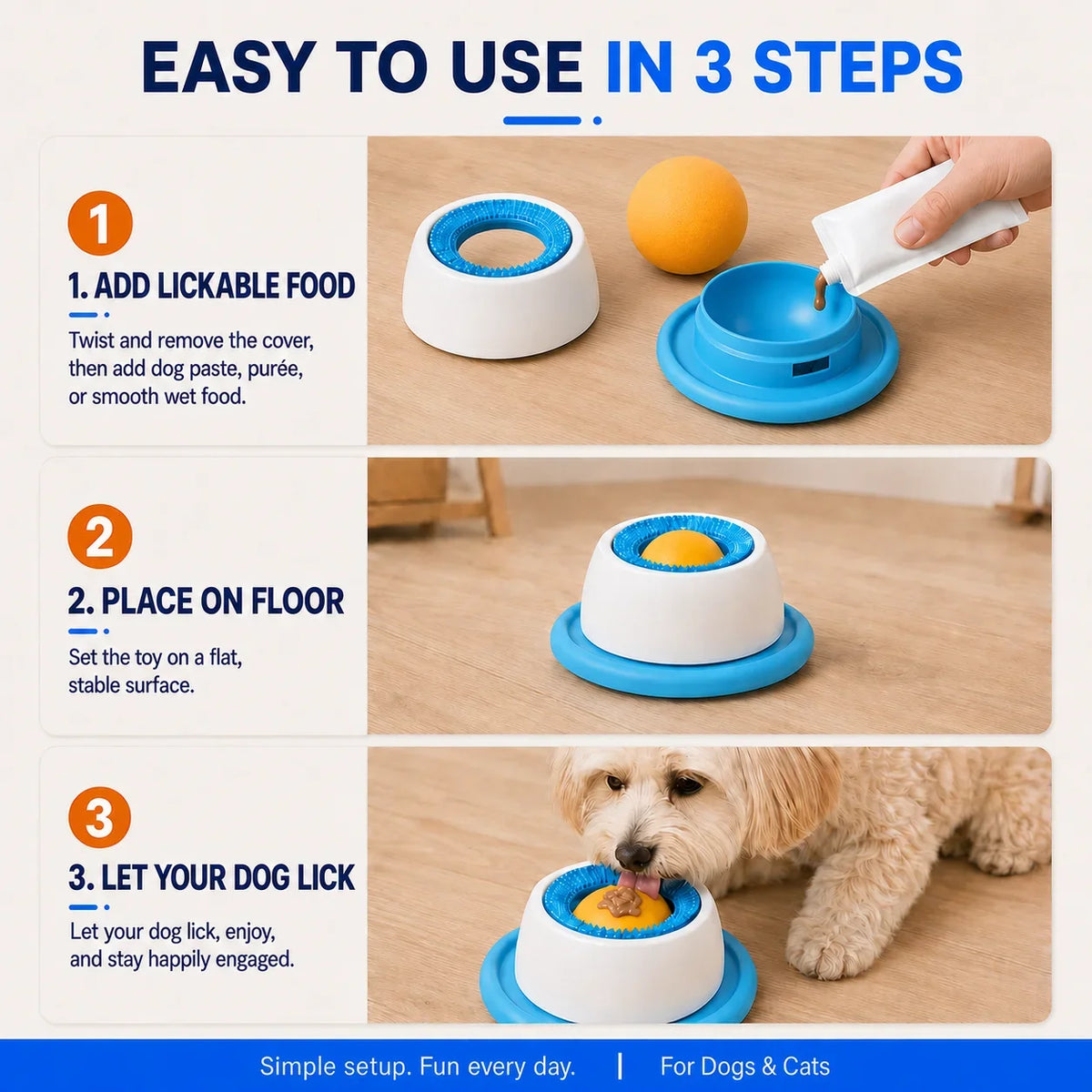 Dog Licking Bowl Slow Feeder Interactive - ProPawPet.com