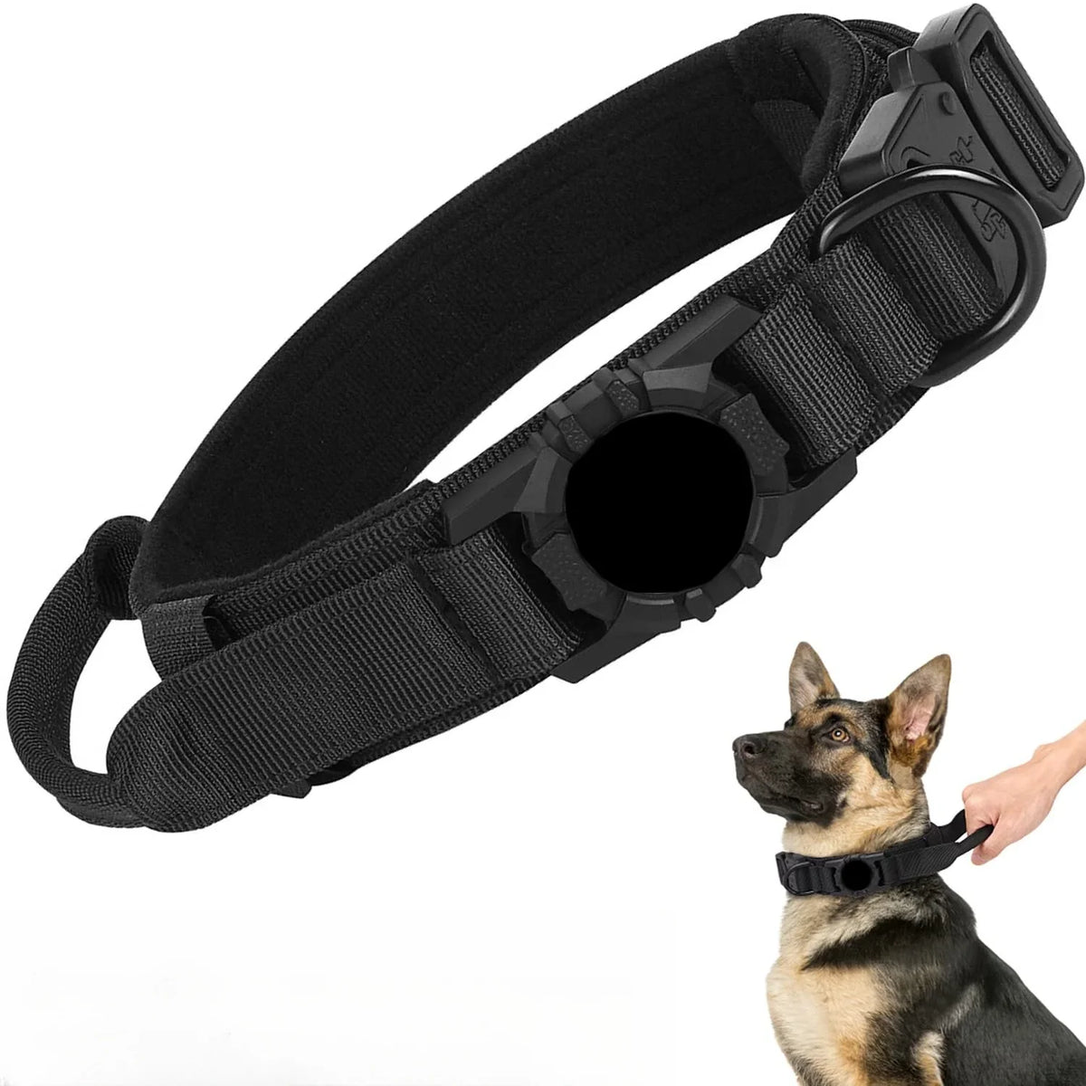 Tactical AirTag Dog Collar, with AirTag - ProPawPet.com