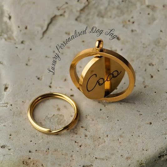 3D Custom Dog Tags for Pets - Luxury Gold - ProPawPet.com