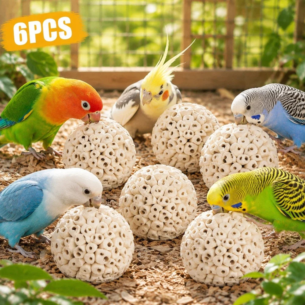 6 Pack Small Sola Balls Bird Toys Soft - ProPawPet.com