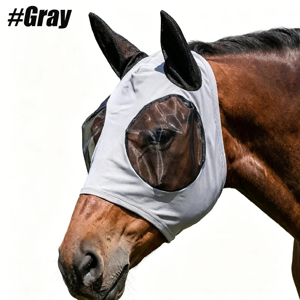 Breathable Anti-mosquito Horse Hood, Multi-size