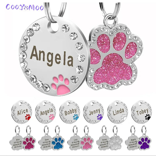Stainless Steel Engraved Pet Name Collar - ProPawPet.com