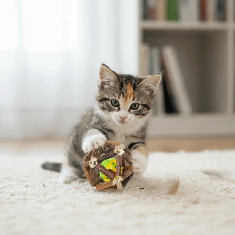 With Bell Catnip Ball Self-Entertainment - ProPawPet.com