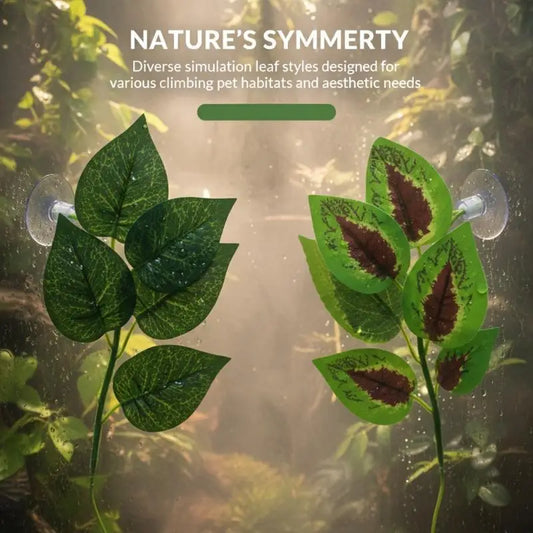 Reptile Fish Tank Artificial Plant Leaf - ProPawPet.com