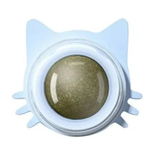 Rotatable Catnip Ball Toy Wall Stick-on - ProPawPet.com