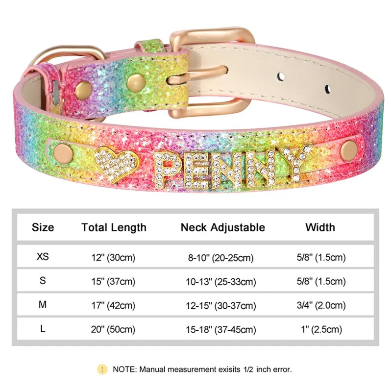 Bling Crystal Puppy Dog Collars Personalized - ProPawPet.com