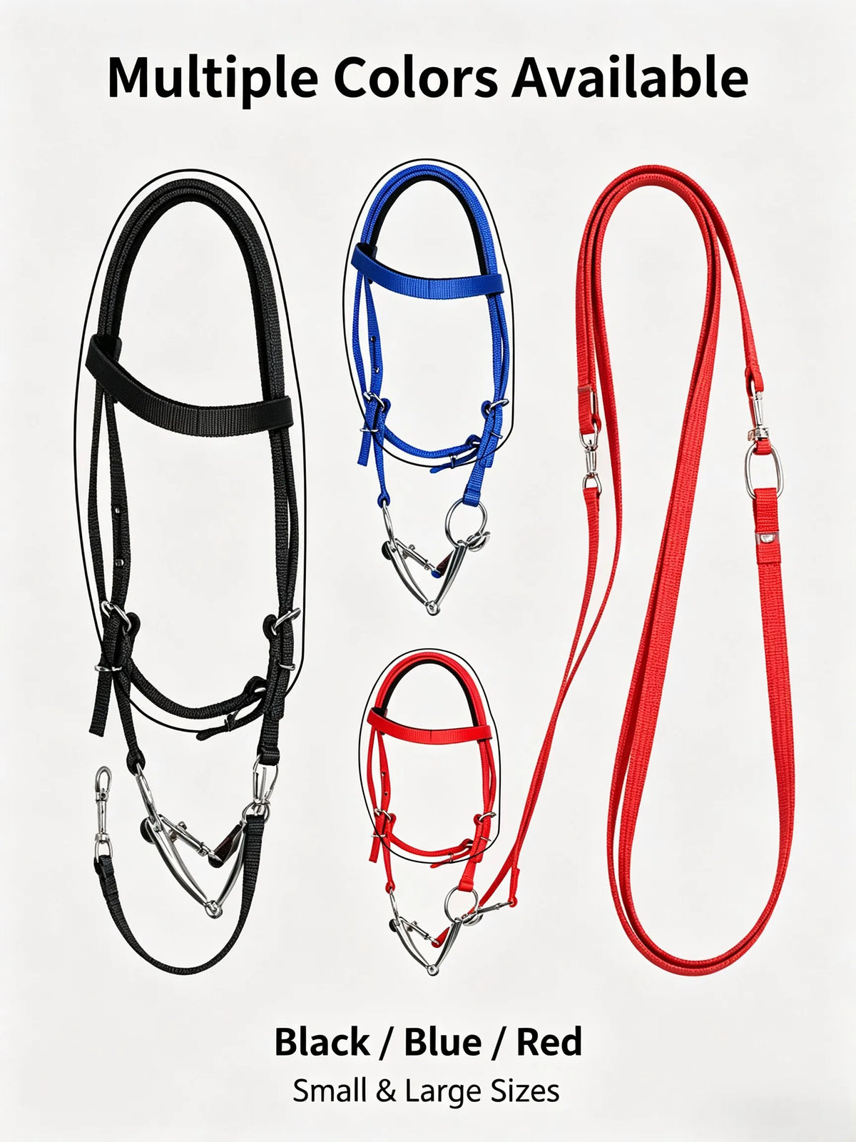 Horse Halter with Lead Rope Set Adjustable - ProPawPet.com