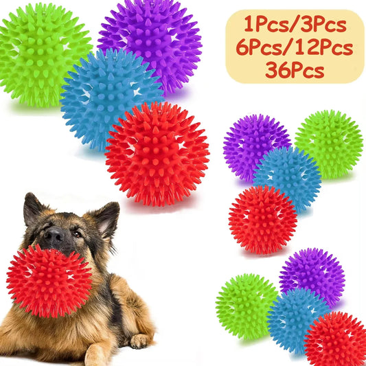 1/36pcs Squeaky Dog Toys Spiky Dog Balls - ProPawPet.com