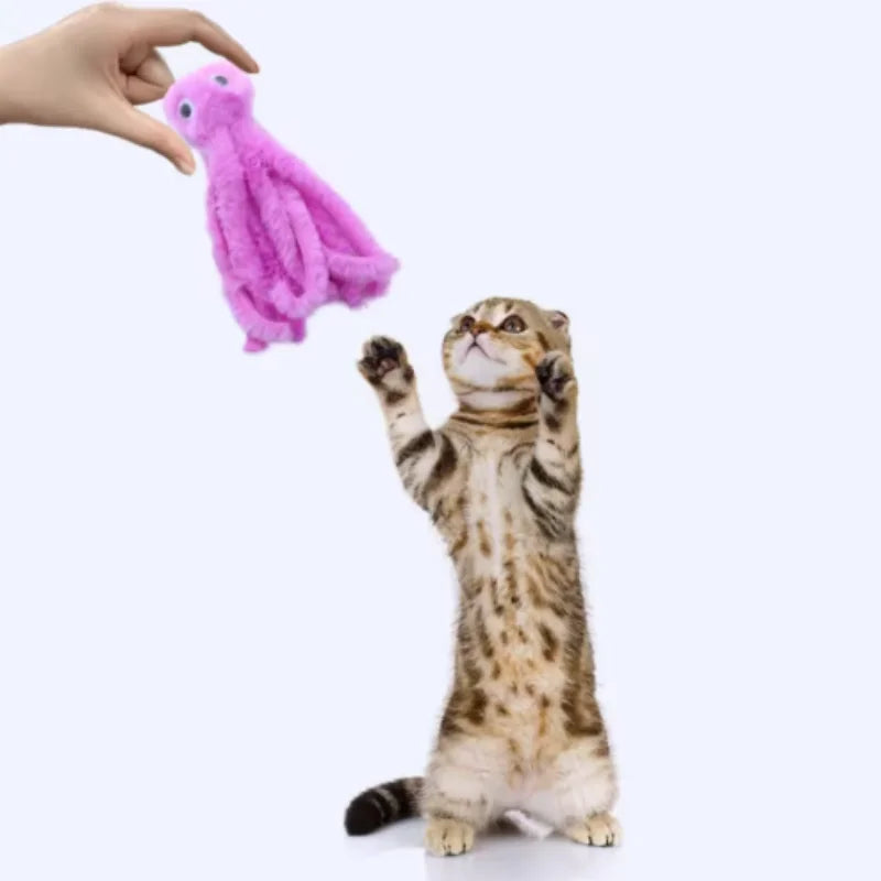 Interactive Octopus Plush Cat Toy Bite - ProPawPet.com