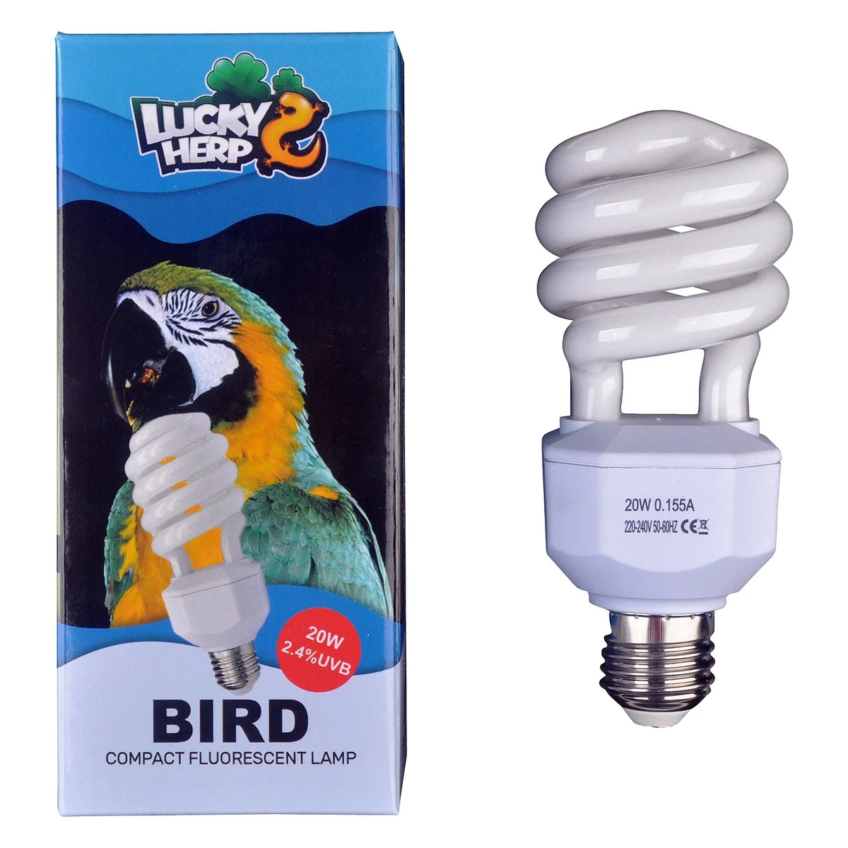 20W 2.4% UVB Bird Lamp Compact Fluorescent - ProPawPet.com