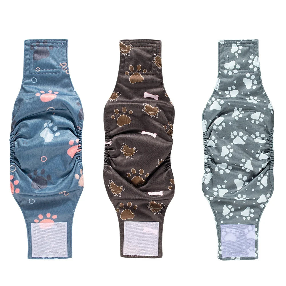 3PCS Durable Washable Male Dog Diaper Wraps - ProPawPet.com