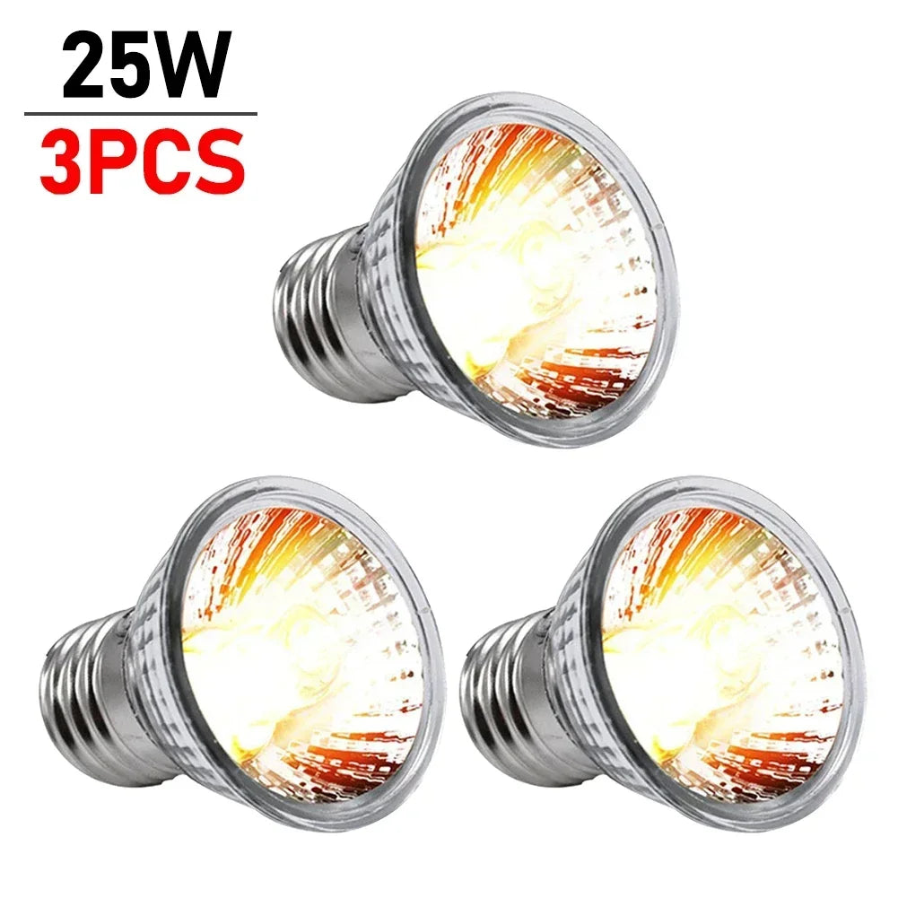 5 Tortoise Lizard Basking Lamp 25w 50w 75w Pet Heating E27 – 12 Colors