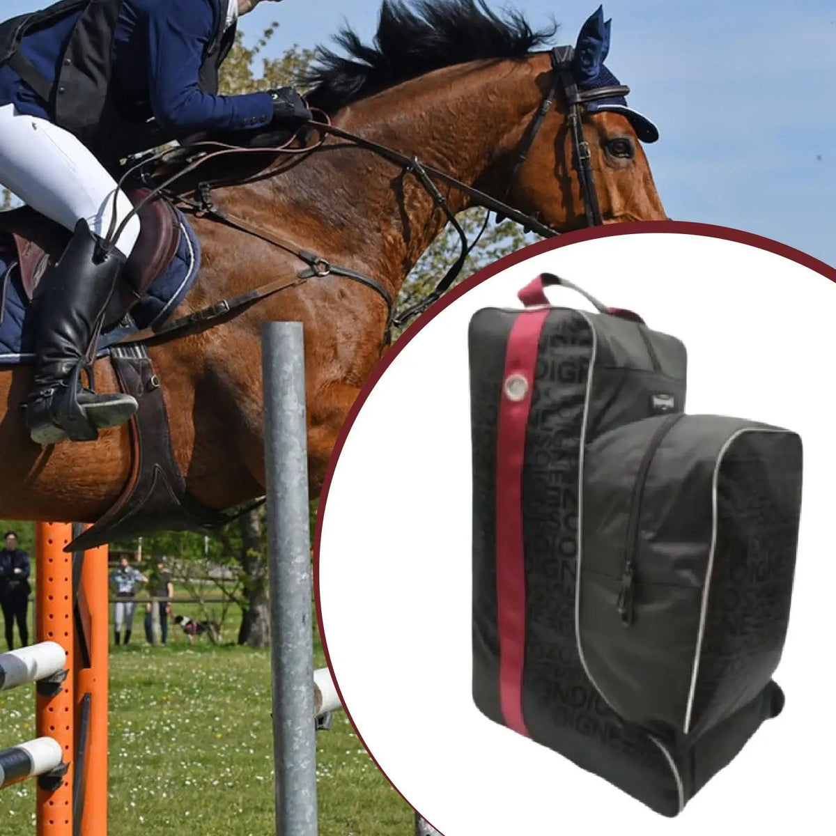 Carry Pouch Oxford Equestrian Pack Equipment Horse Riding Tall