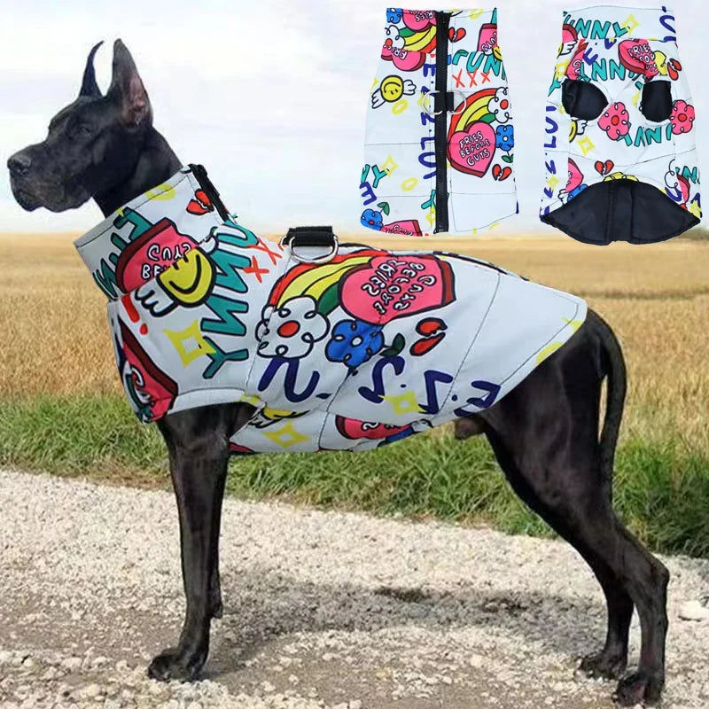 Fashion Big Dog Waterproof Jacket Autumn - ProPawPet.com
