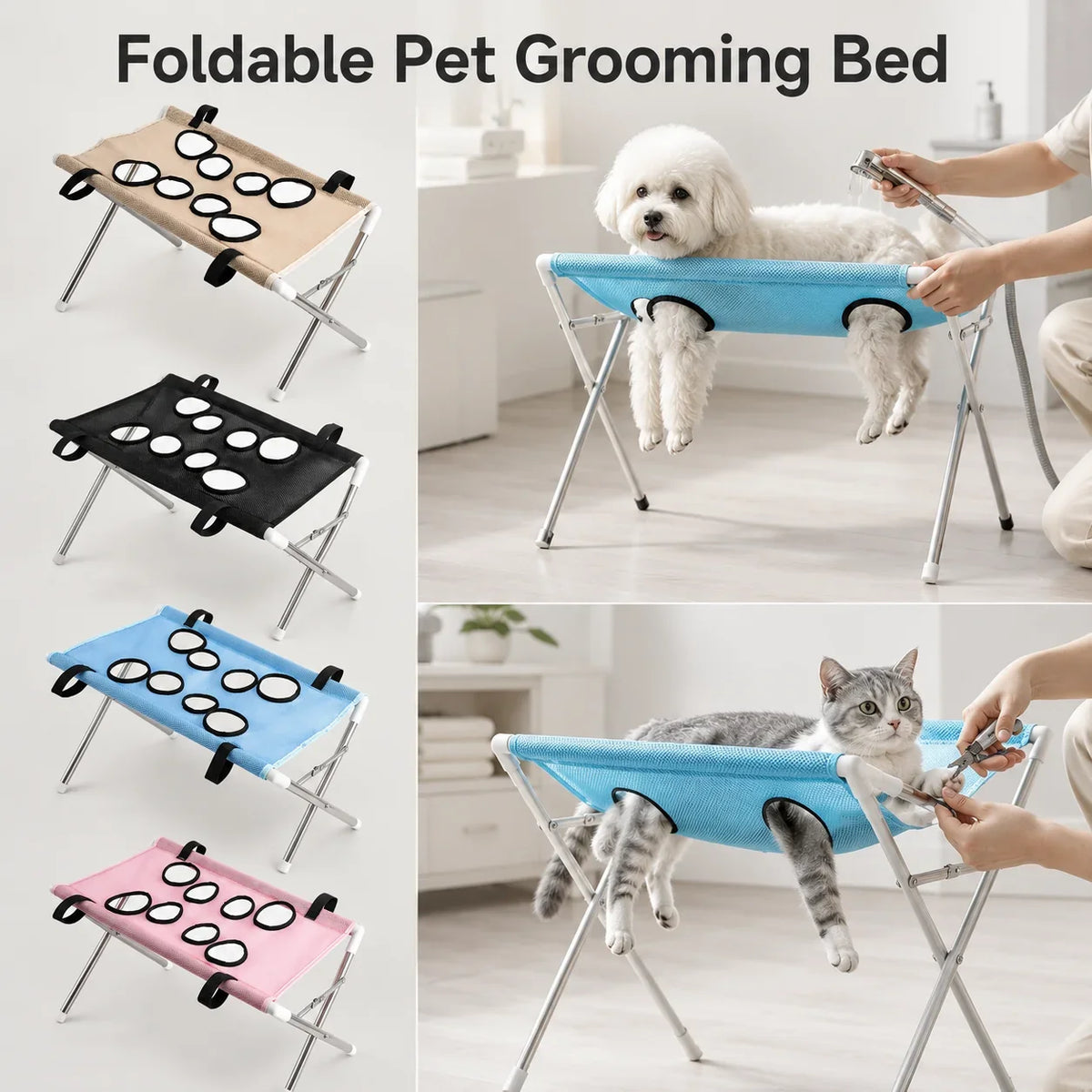 Portable Pet Beauty Hammock Stand Stainless - ProPawPet.com