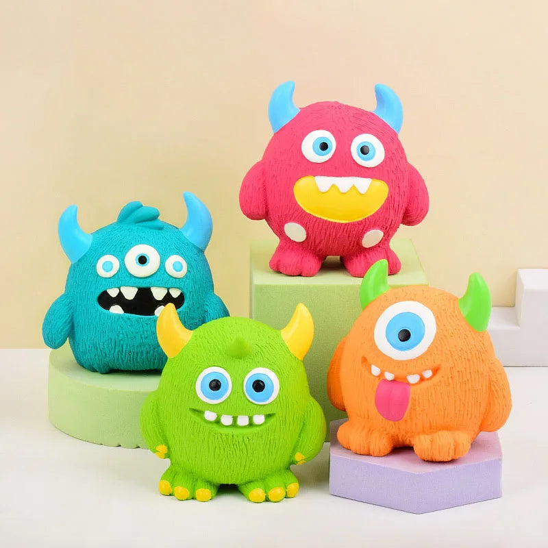Squeaky Cyclops Monster Dog Toy Interactive - ProPawPet.com