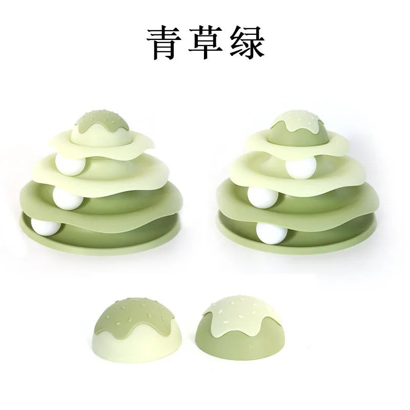 Popular Turntable Toys Cat Little Bee Tumbler Teasing Artifact – 12 Colors