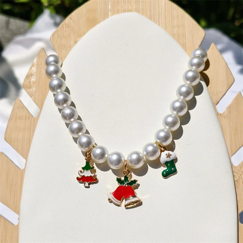 Fashion Adjustable Pearl Pet Collar with - ProPawPet.com