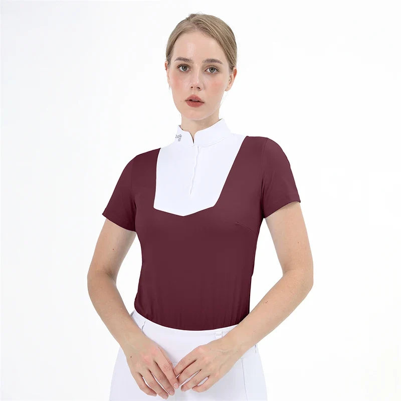 M LOGO Equestrian T-Shirts Short Sleeve Tops - ProPawPet.com