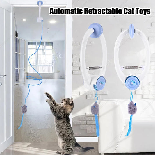 Door Hanging Auto-Rebound Cat Toy - ProPawPet.com