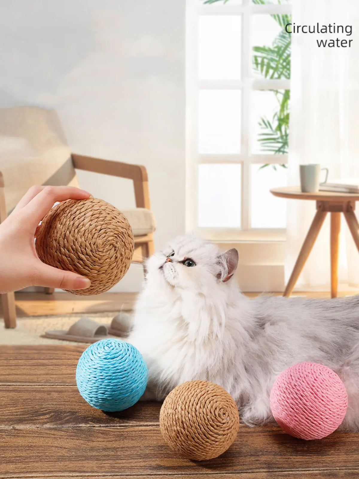 10CM Interactive Sisal Cat Scratching Ball - ProPawPet.com