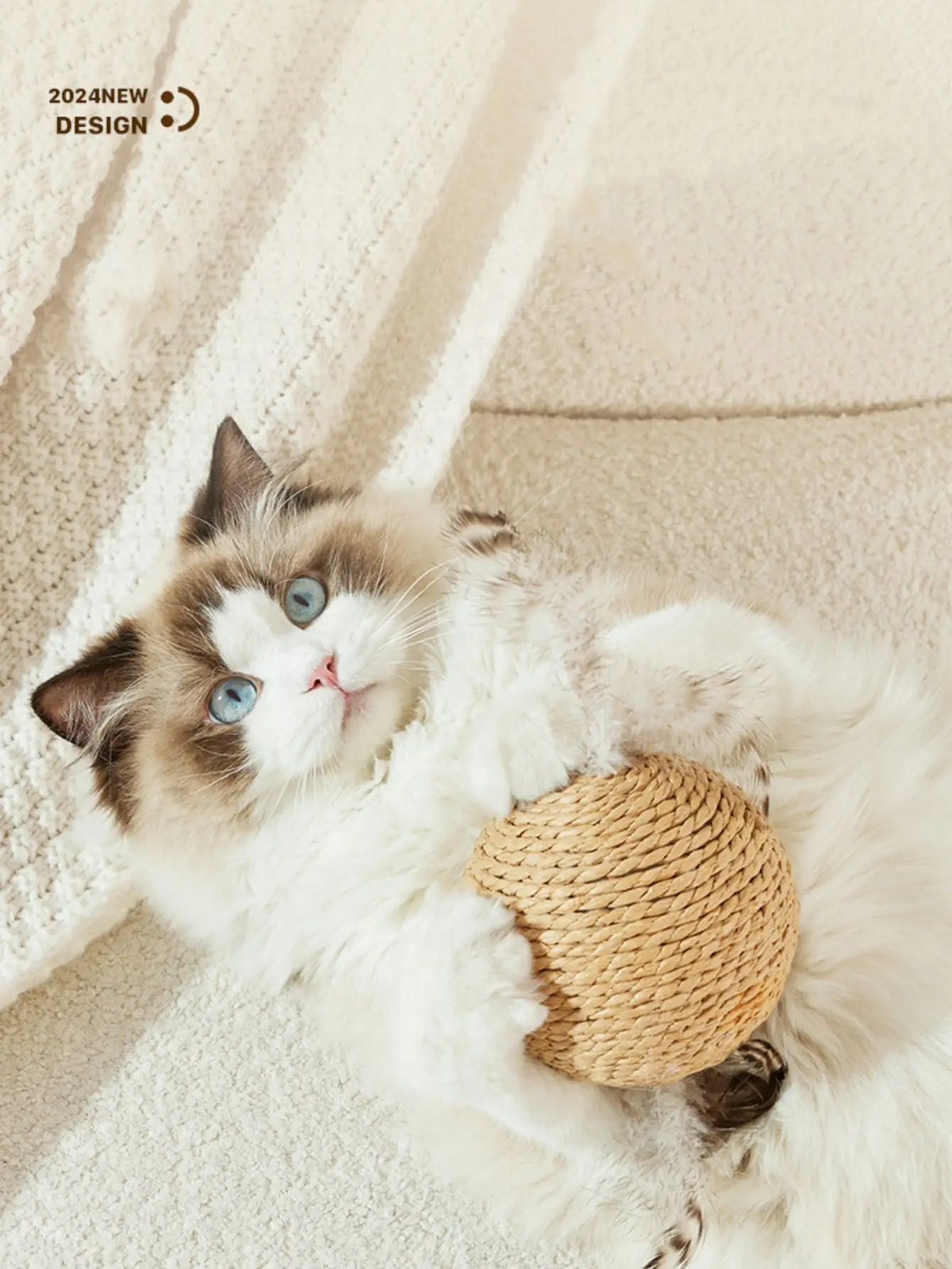10CM Interactive Sisal Cat Scratching Ball - ProPawPet.com
