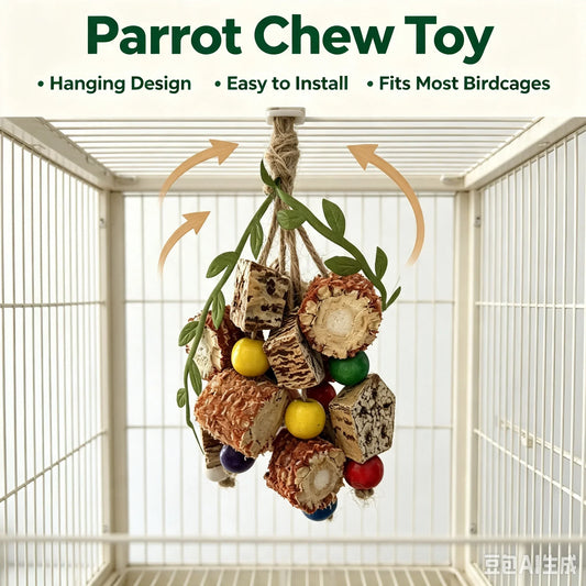 2 Pack Natural Bird Chew Toys, Colorful - ProPawPet.com