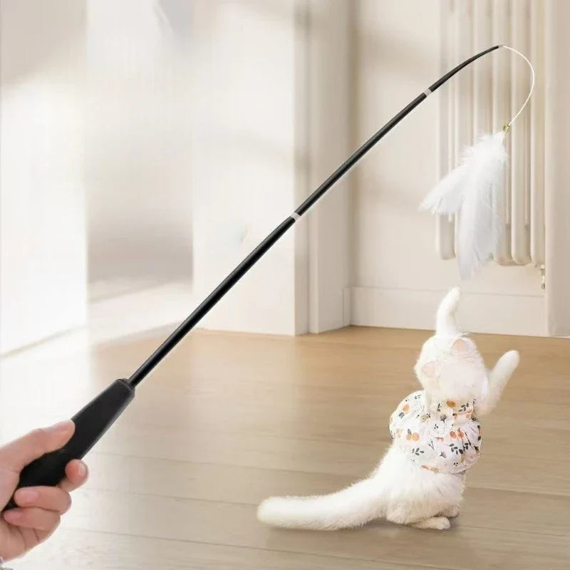 1.8M Extendable Cat Teaser Rod -Retractable - ProPawPet.com