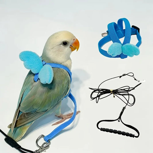 Adjustable Anti‑Bite Parrot Harness Leash - ProPawPet.com