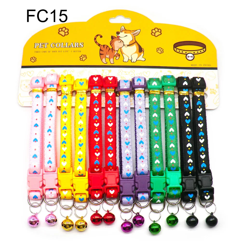12PCS Cat & Dog Fashion Outdoor Collar with - ProPawPet.com