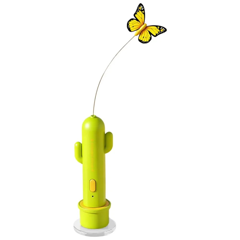 2 Play Mode Interactive Cat Toys Butterfly Teaser – 4 Colors