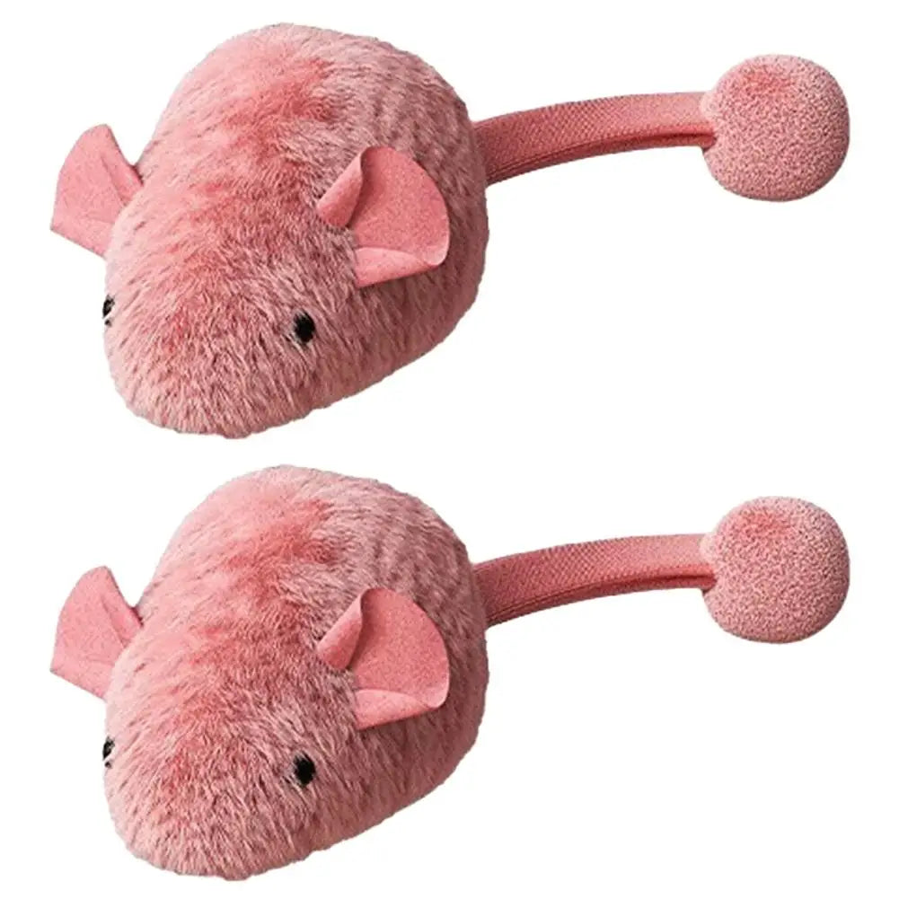 Interactive Plush Mouse Cat Plaything Night Luminous Pet Kitten Chew – photo 3